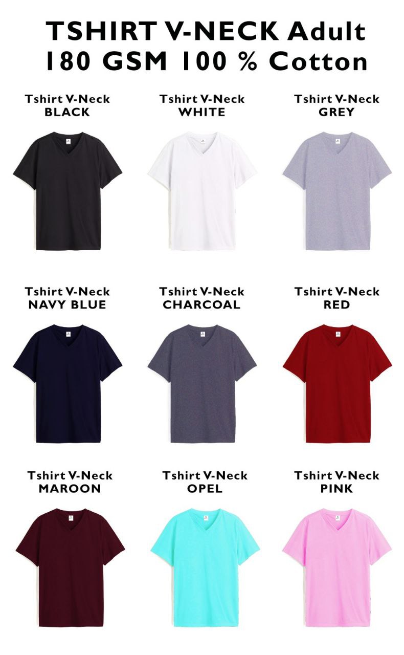 [صورة مجموعة تيشيرتات قطنية بألوان متعددة]